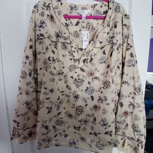 Floral blouse from Addition Elle, NWT